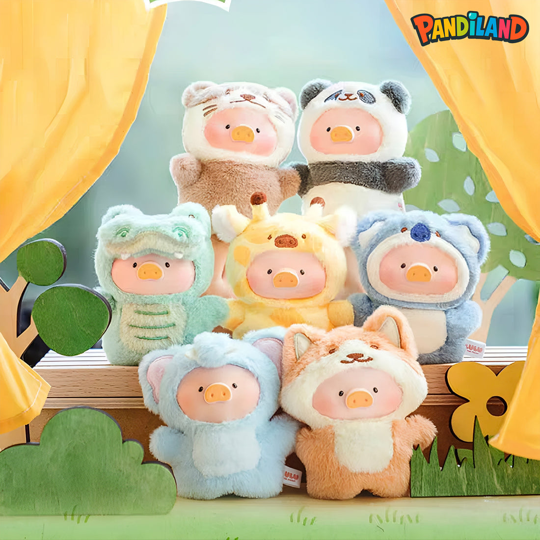 ルル・ザ・ピギー アニマルパーティー パペットショー ぬいぐるみシリーズ ブラインドボックス